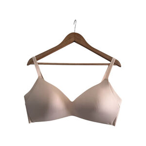 Knix WingWoman Contour Bra Wireless T-Shirt Bra Beige Size 5